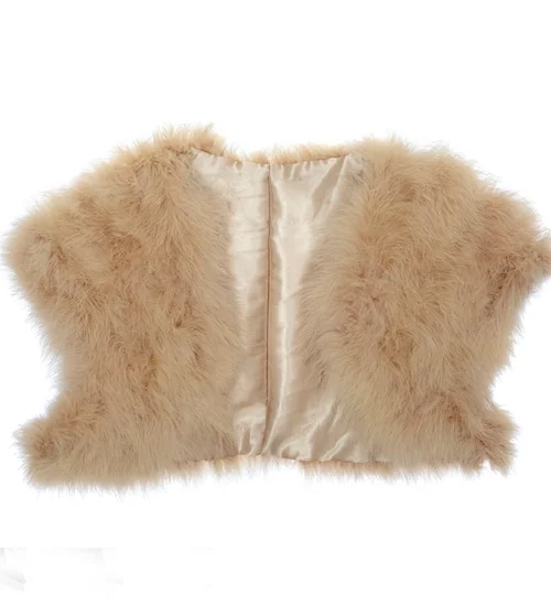 Feather bolero bridal best sale